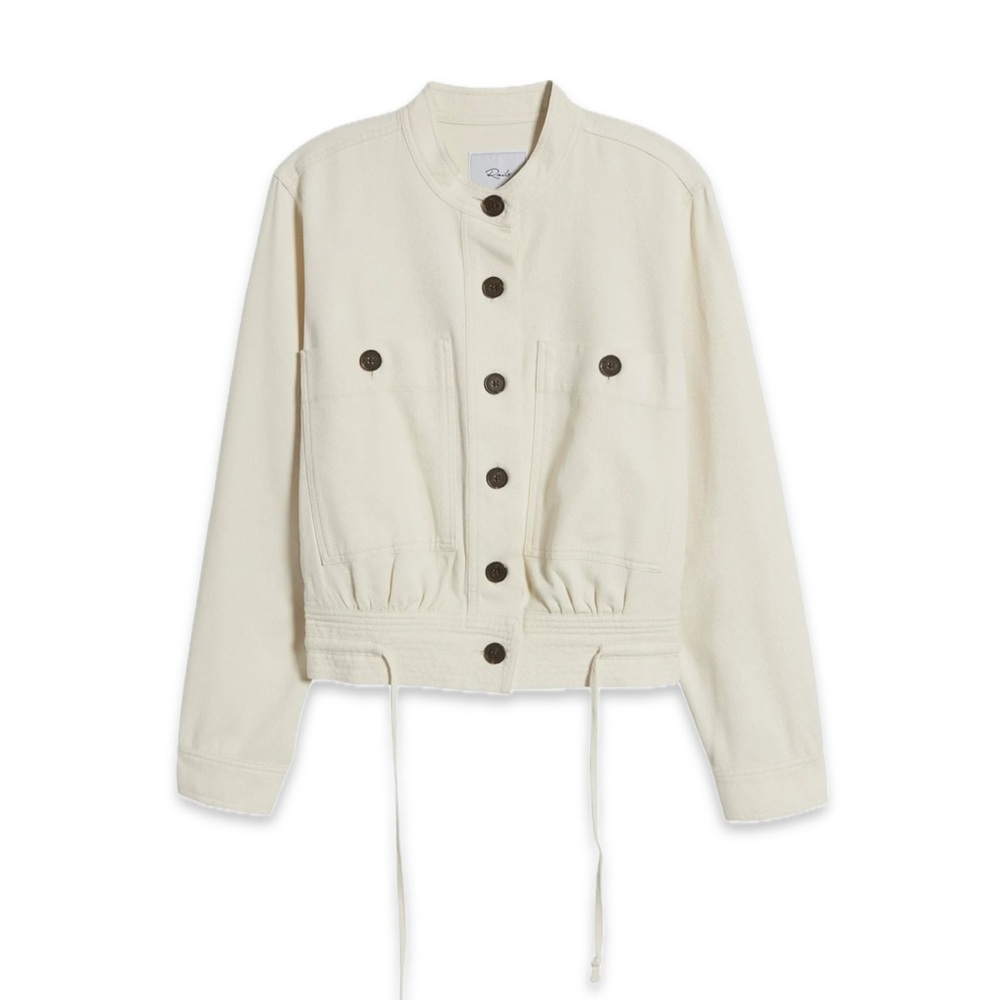 Rails Alma Cotton Blend Jacket in Stone White - Picture 8 of 16